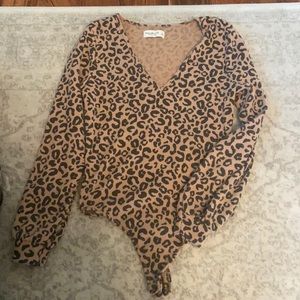 Abercrombie & Fitch Leopard Print Bodysuit